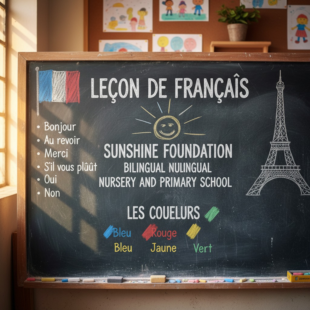 FRENCH LESSON SHUNSHINE BILINGUAL NURSERY AND PRIMARY SCHOOL