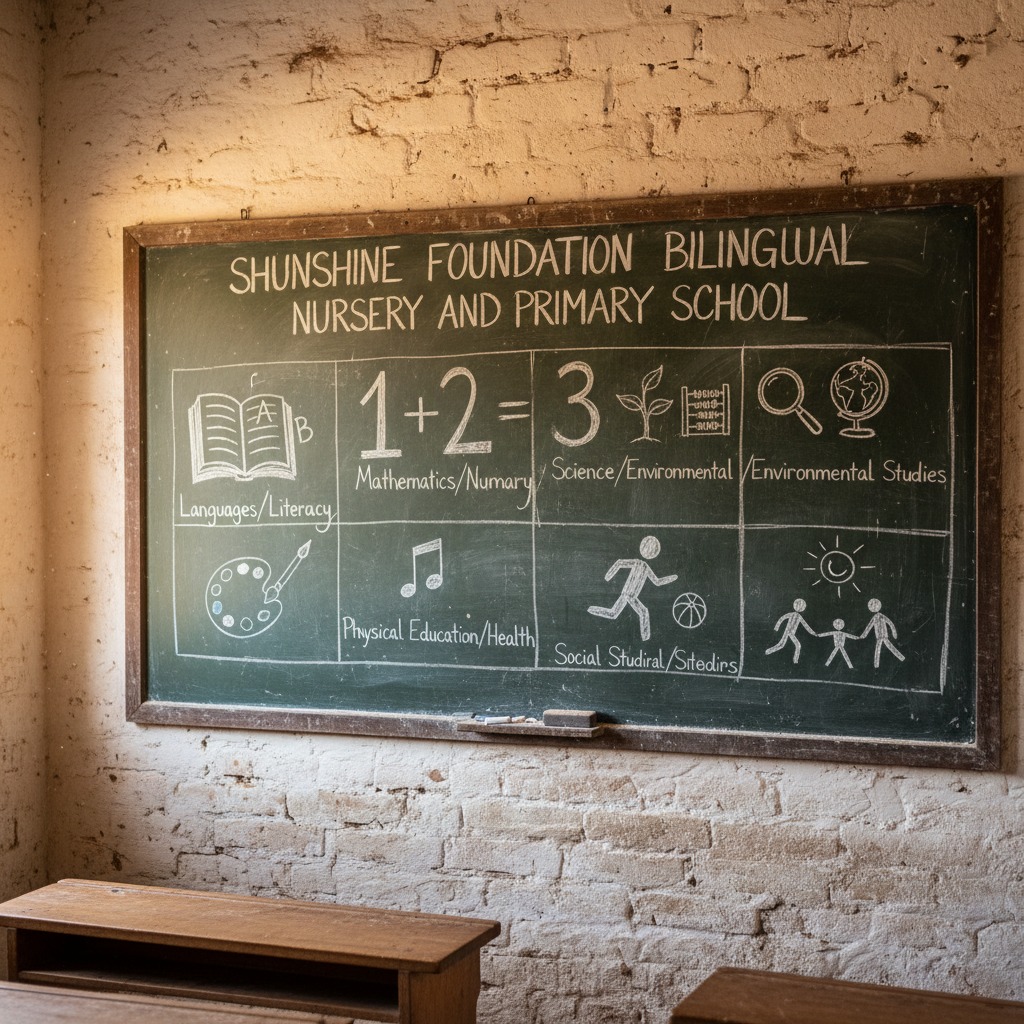 SHUNSHINE FOUNDATION BILINGUAL NURSERY AND PRIMARY SCHOOL SUBJECTS